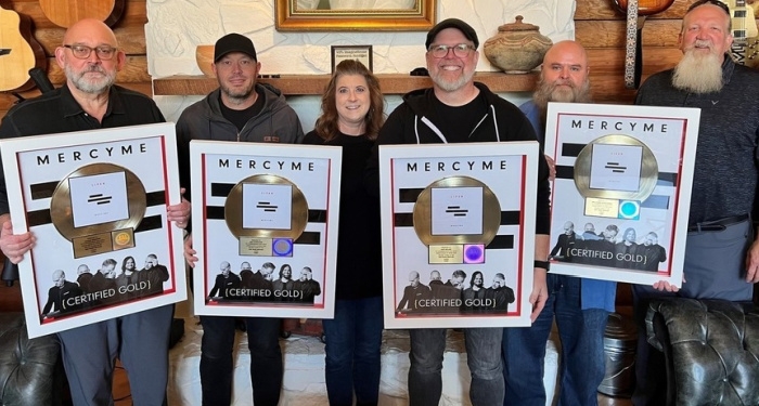 MercyMe Receives RIAA Gold Certification for 'Lifer'